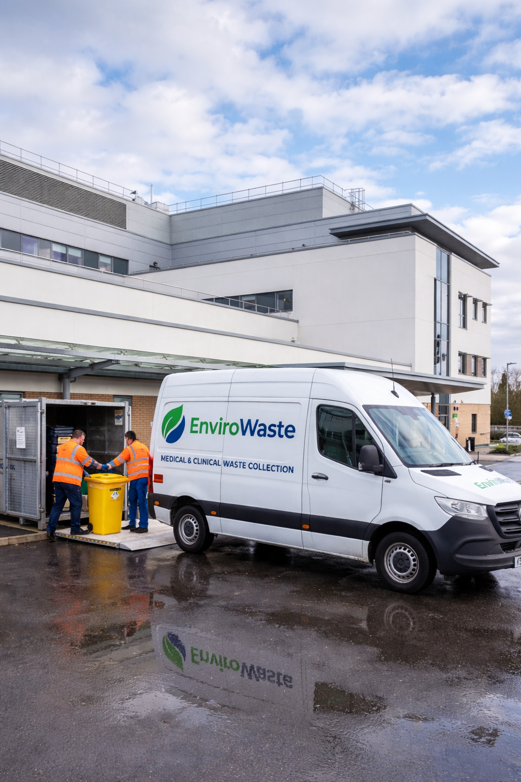 a_photograph_captures_an_envirowaste_van_parked_ou